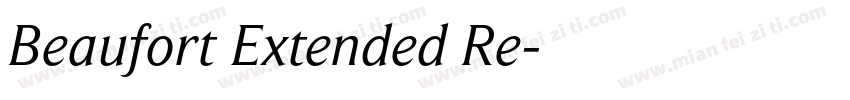Beaufort Extended Re字体转换